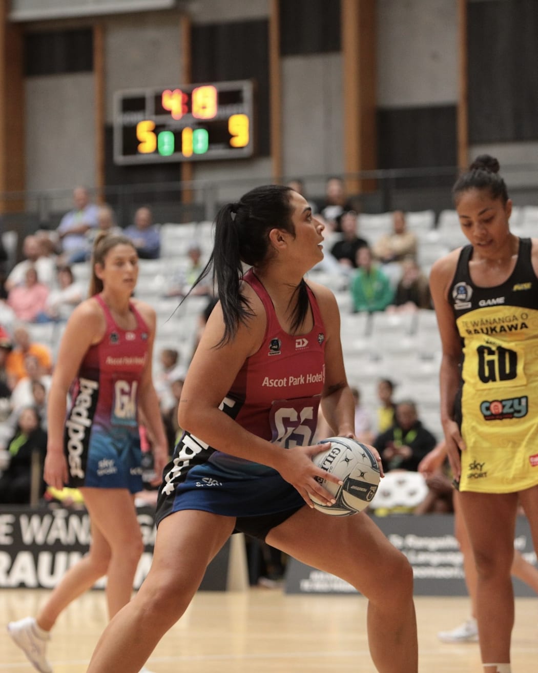 Eseta Autagavaia  in action for the Southern Steel during a preseason game in Otaki