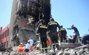 The CTV building after the earthquake on 22 February 2011.