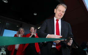 Chris Hipkins at the opening of  He Toki Kai Te Rika at Otago Polytechnic