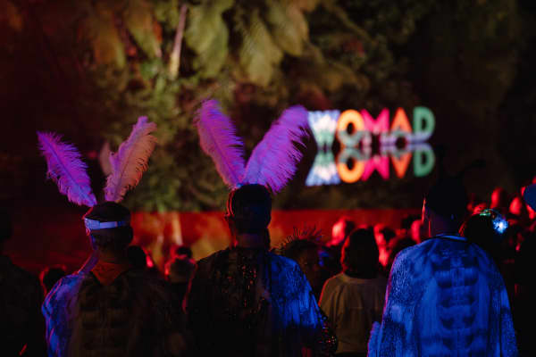 A scene from Friday night at WOMAD 2025, New Plymouth.