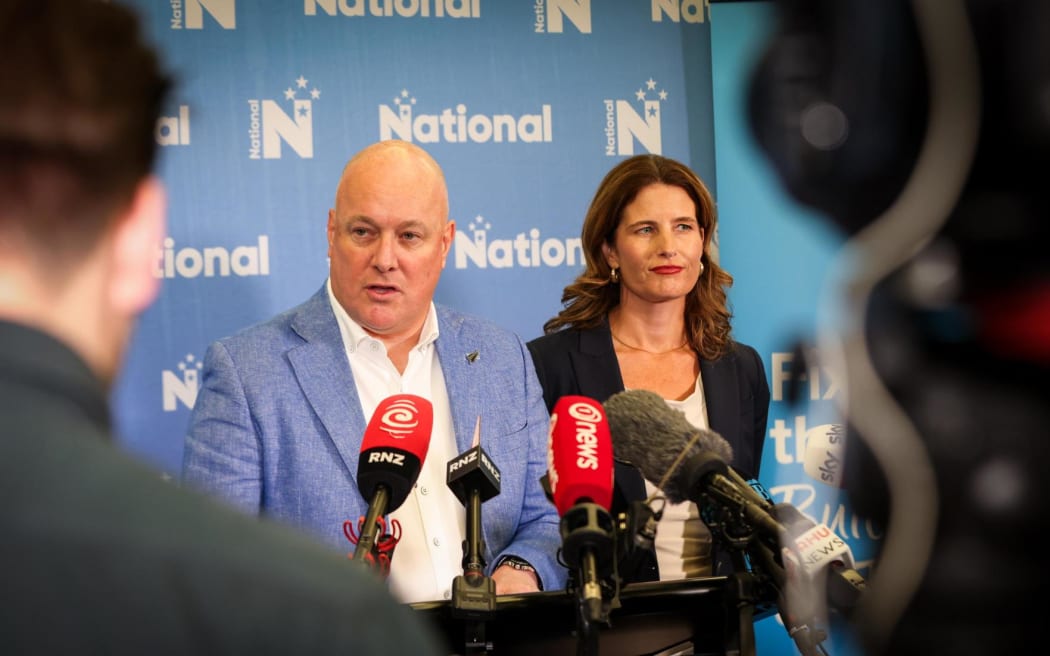 Prime Minister Christopher Luxon - with Nicola Willis - announces the general election will be held on 7 November as National's caucus meets to start the 2026 political year.
