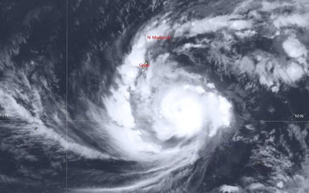 Typhoon Mawar is forecast to intensify to category four strength before hitting Guam and the Northern Mariana Islands on Wednesday 24 may 2023.