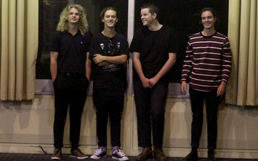 L-R: James Thorrington (Drums), Pierre Beasley (Bass), Lachie Thurlow (Guitar), Christian Dimick (Guitar/Vocals).
