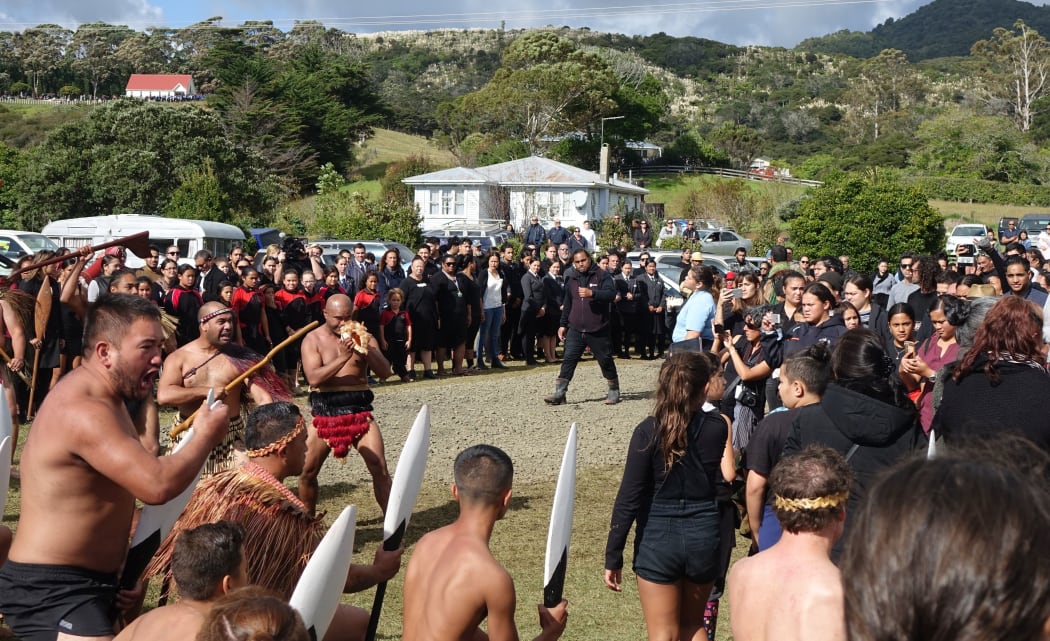Kaikohe as coffin was coming out