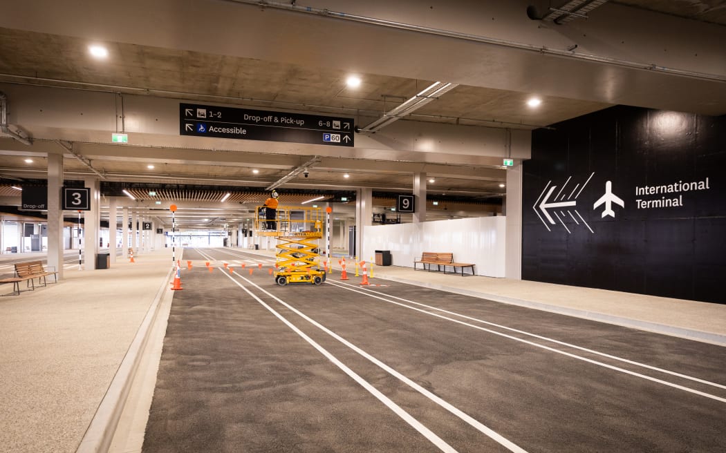 Part of the new transport hub at Auckland Airport.