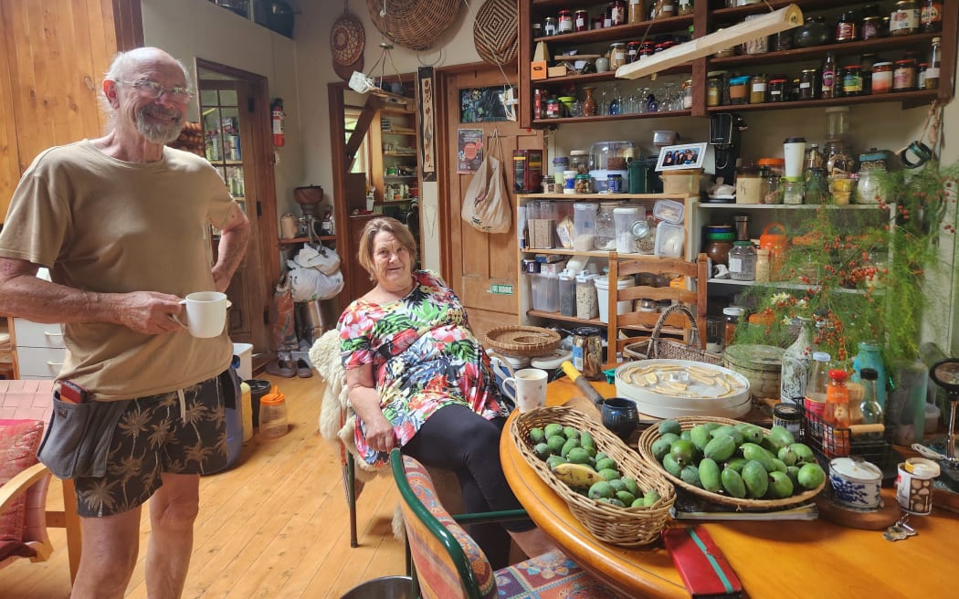 Bryan Innes and Joanne Pearsall in their kitchen