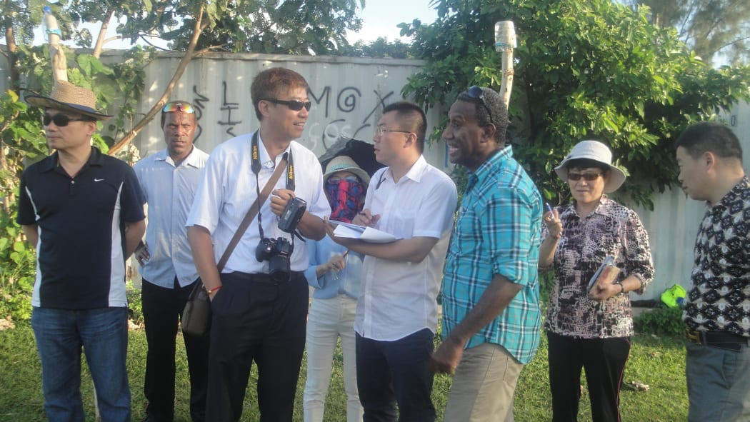 Delegation in Vanuatu from Chinese International Sports Company Limited.
