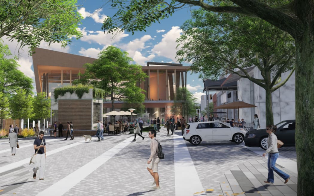 Illustration of Kiwi Property's Drury development.