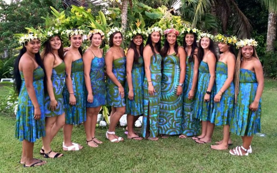 The Cook Islands netball squad that will take on the NZ Development team.