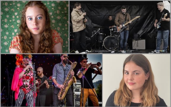 Top left: Sylvie Harper, Before the Snooze (photo: Paul S Allan). Bottom left: Tahu & the Takahē, Sammy Alixander.