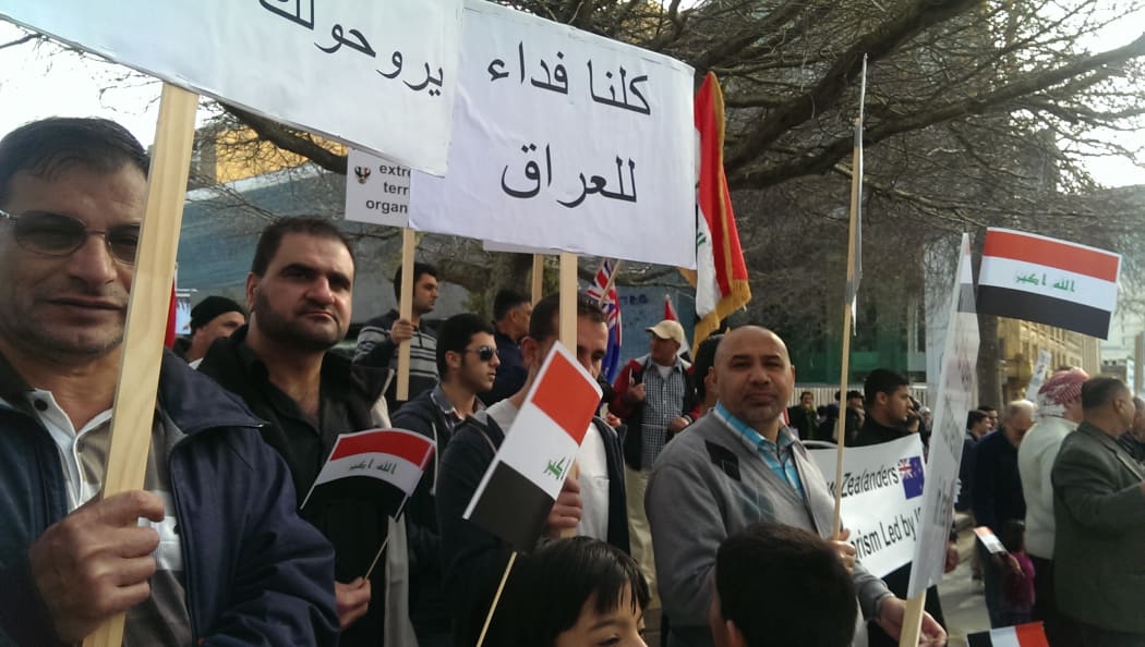Iraq protest in Auckland