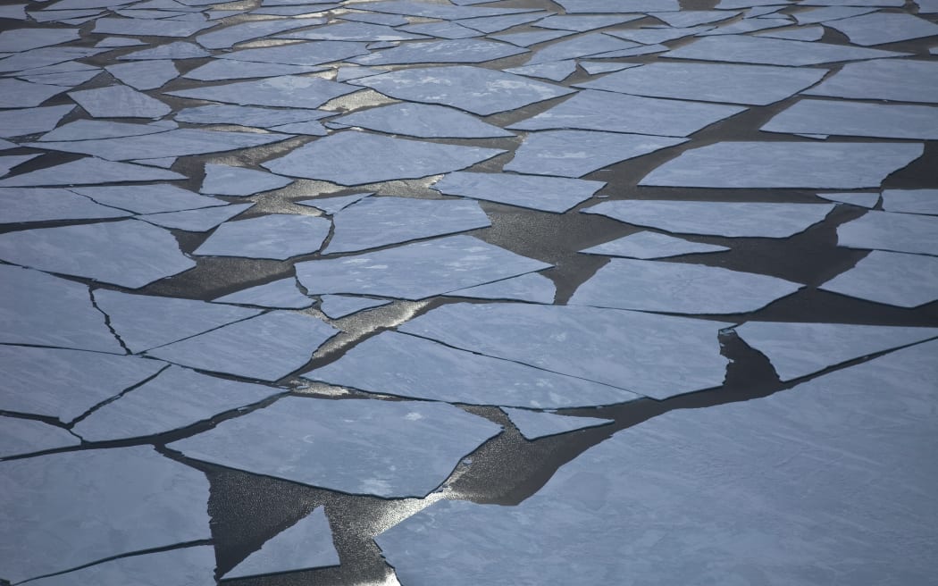 Ice floes in McMurdo Sound.