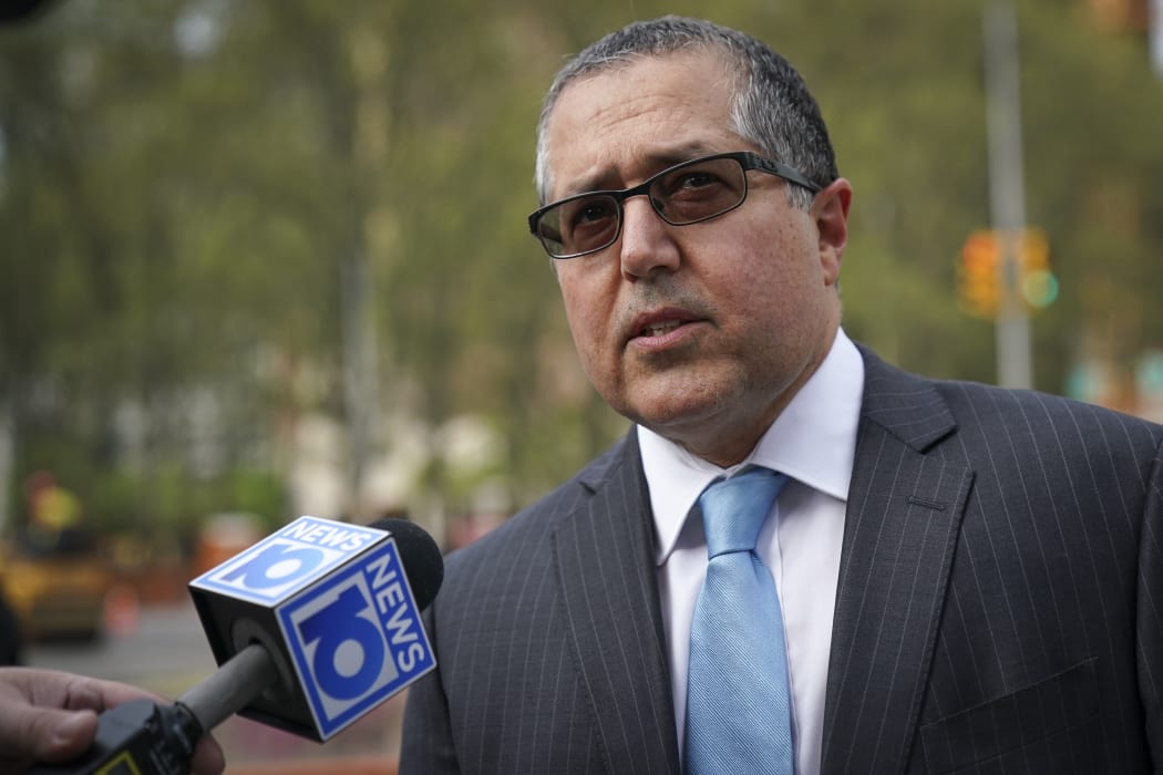 Mark Agnifilo, the attorney representing alleged sex cult leader Keith Raniere, speaks with reporters.