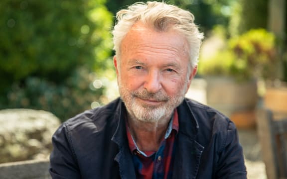 Sam Neill and Guyon Espiner sit down for an interview as part of 30 with Guyon Espiner, on location at Two Paddocks in Central Otago.