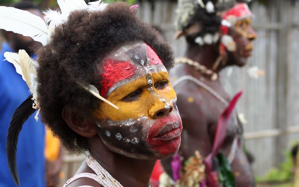 020514. Photo RNZ. Papua New Guinea - villager in East Sepik