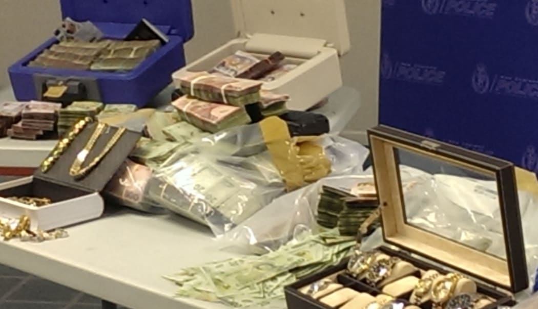 Some of the cash seized in Operation Genoa.
