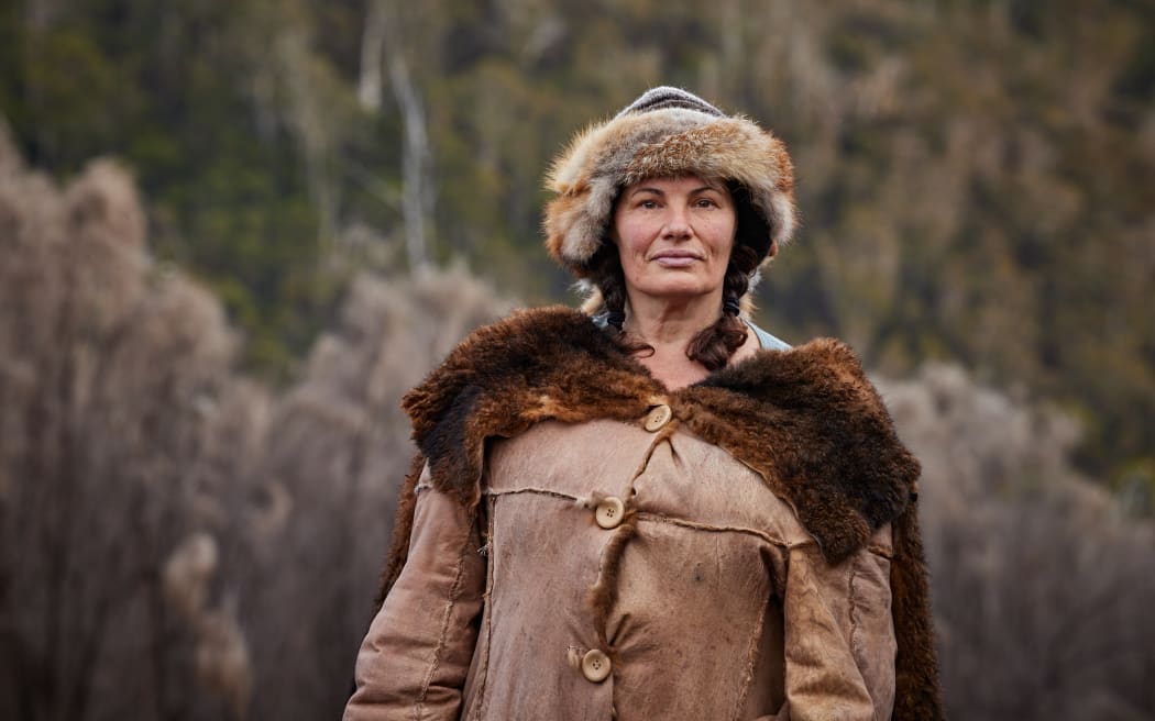 Gina Chick during her time on the SBS TV show Alone Australia.