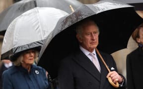Britain's King Charles III and Camilla, Queen Consort during a three-day state visit to Germany on 31 March, 2023.