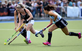 Black Sticks player Anita Punt during their 2015 South Island Tour game between the New Zealand Black Sticks Women v Argentina. College Park, Blenheim, New Zealand. Sunday 4 October 2015. Copyright Photo: Chris Symes / www.photosport.nz