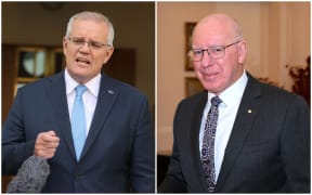 Former Australia prime minister Scott Morrison and Australia Governor-General David Hurley.