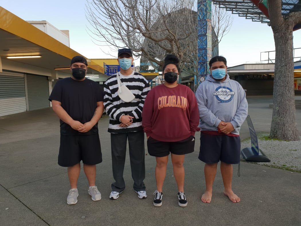 University of Auckland student Rani Leaupepe (second from right) with her relatives.