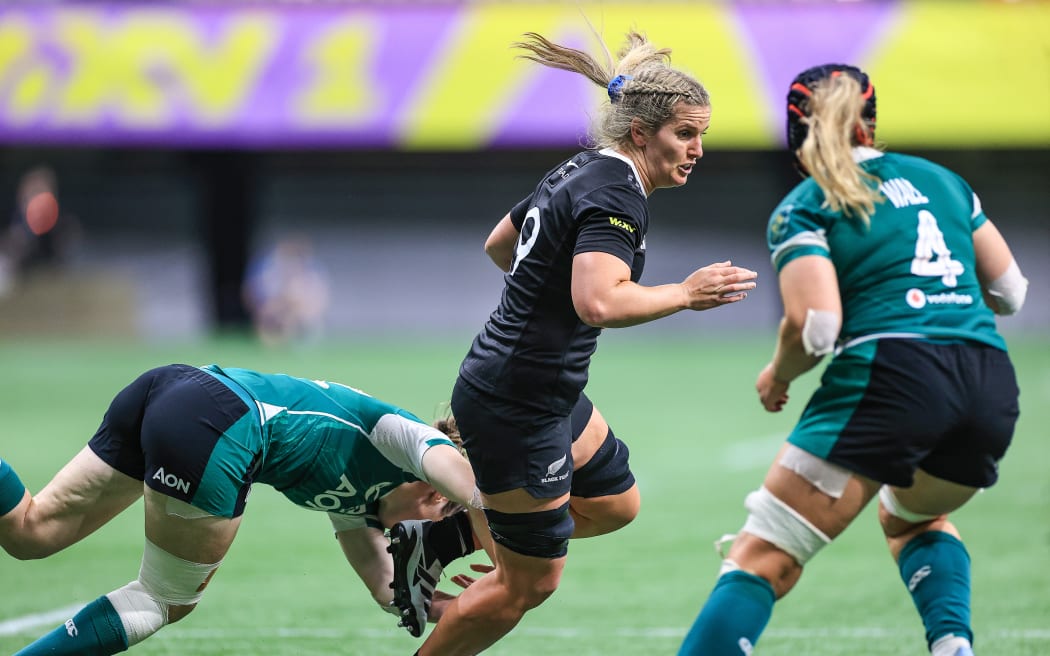 Alana Bremner of New Zealand.
New Zealand Black Ferns v Ireland Women, 2024 WXV1 women’s rugby union match at BC Place, Vancouver, Canada on Sunday 29 September 2024.
Photo: Paul Yates / www.photosport.nz