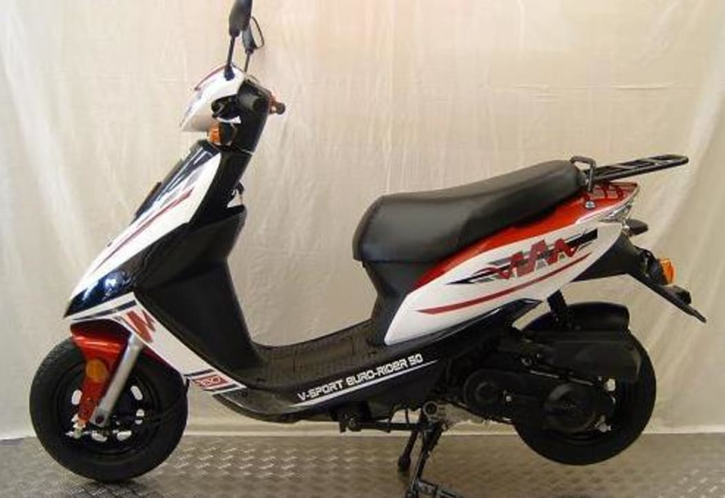 Thirty V-Sport Eurorider moped scooters were taken, worth $1500 each.