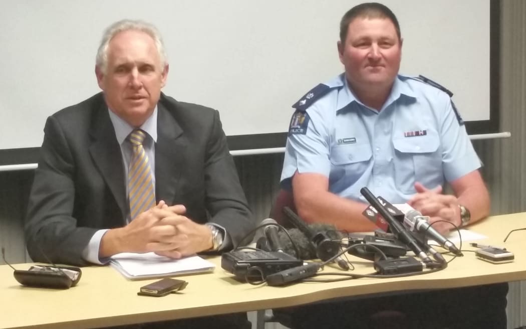 Detective Inspector Stuart Allsopp-Smith, left, and Superintendent Russell Le Prou.
