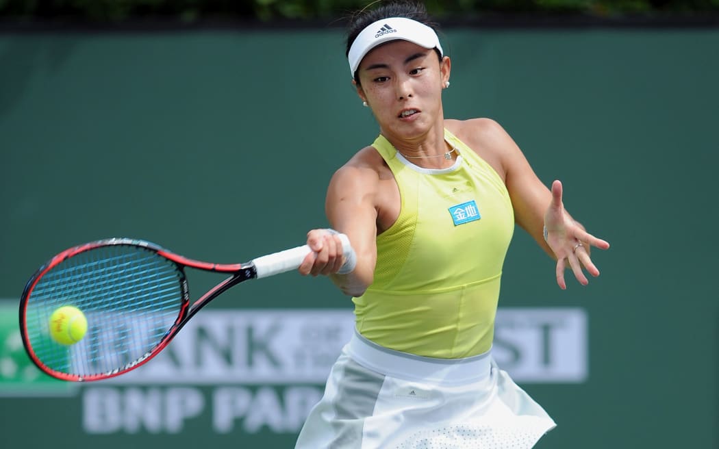 Tennis player Qiang Wang of China.