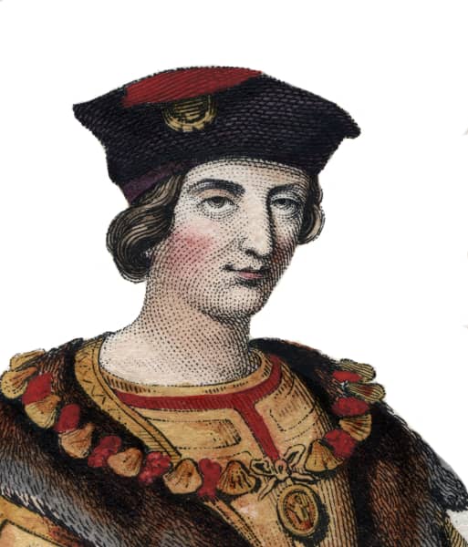 Portrait of Charles VIII of France (1470-1498), King of France.