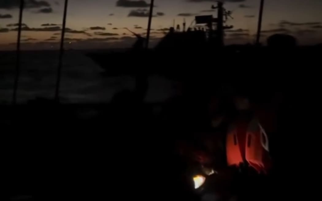 A screenshot from the Instagram account of the Global Sumud Flotilla.