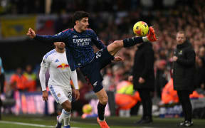 Arsenal's German midfielder Kai Havertz controls the ball during the English Premier League football match against Leeds United, 31 January, 2026 (Photo by Oli SCARFF / AFP) / RESTRICTED TO EDITORIAL USE. NO USE WITH UNAUTHORIZED AUDIO, VIDEO, DATA, FIXTURE LISTS, CLUB/LEAGUE LOGOS OR 'LIVE' SERVICES. ONLINE IN-MATCH USE LIMITED TO 120 IMAGES. AN ADDITIONAL 40 IMAGES MAY BE USED IN EXTRA TIME. NO VIDEO EMULATION. SOCIAL MEDIA IN-MATCH USE LIMITED TO 120 IMAGES. AN ADDITIONAL 40 IMAGES MAY BE USED IN EXTRA TIME. NO USE IN BETTING PUBLICATIONS, GAMES OR SINGLE CLUB/LEAGUE/PLAYER PUBLICATIONS. /