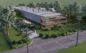 Artist impression of Bioplant's proposed waste-to-energy plant in the Manawatū town of Feilding.