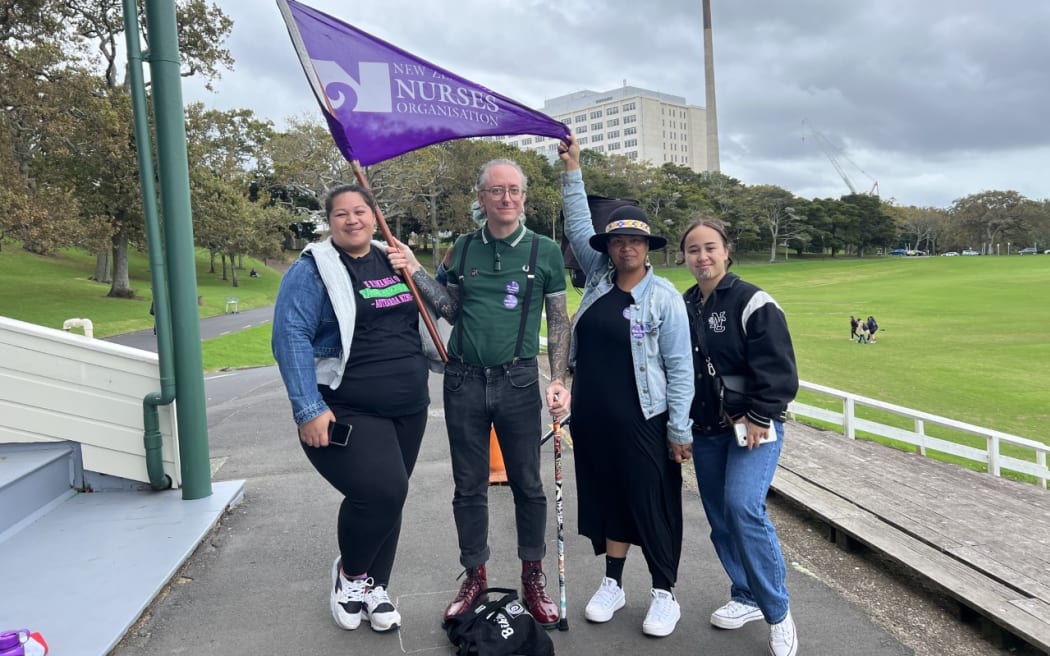 Auckland nurses attend rally over pay, conditions