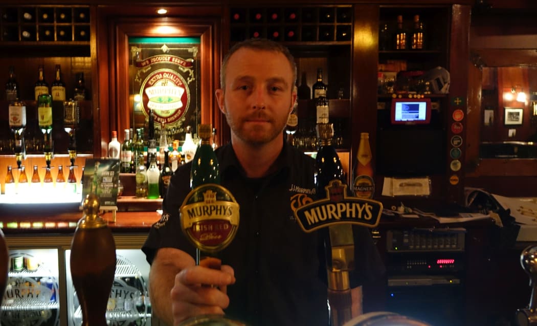 Mick Moore is manager of Wellington bar JJ Murphy.
