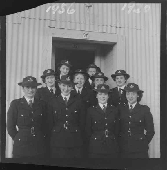 Policewomen at the Trentham Police Training School in 1956