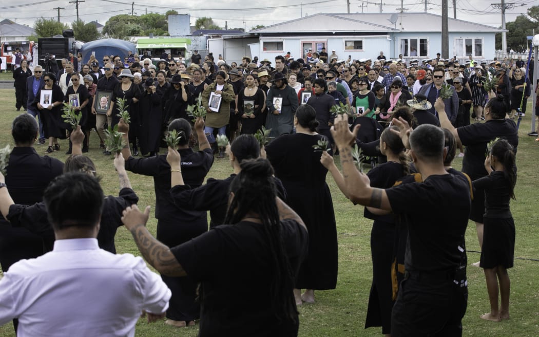 Ngāti Tuwharetoa arriving on the first day of Rātana 2024