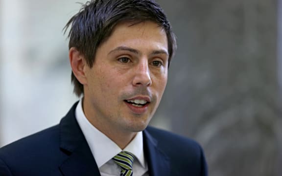 Gareth Hughes announcing he'll stand for co-leader of the Green Party.