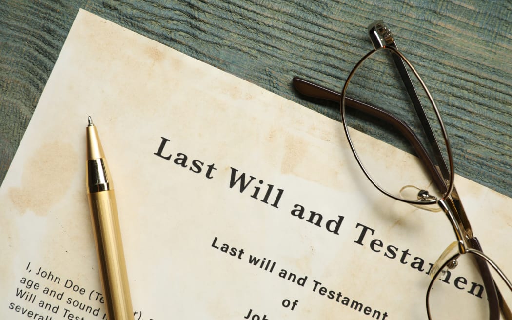 A stock image of a last will and testament.