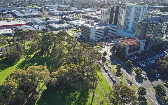 Fuhr suggested housing developments could line the periphery of central Manukau green spaces like Hayman Park, pictured.
