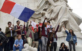 A demonstration against the French far-right party Front National.