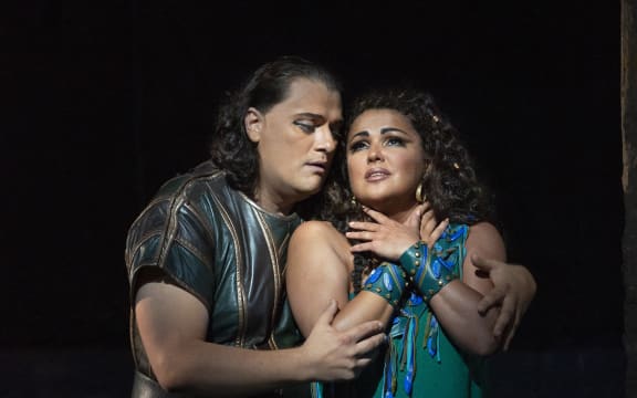 Aleksandrs Antonenko as Radamès and Anna Netrebko as Aida at The Met