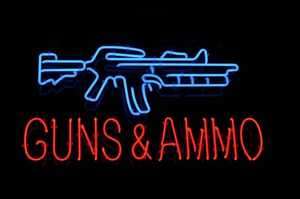 Gun shop sign