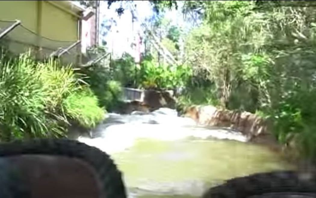A video posted on YouTube, captioned "Dreamworld Thunder River Rapids Ride (Mar 2013)"
