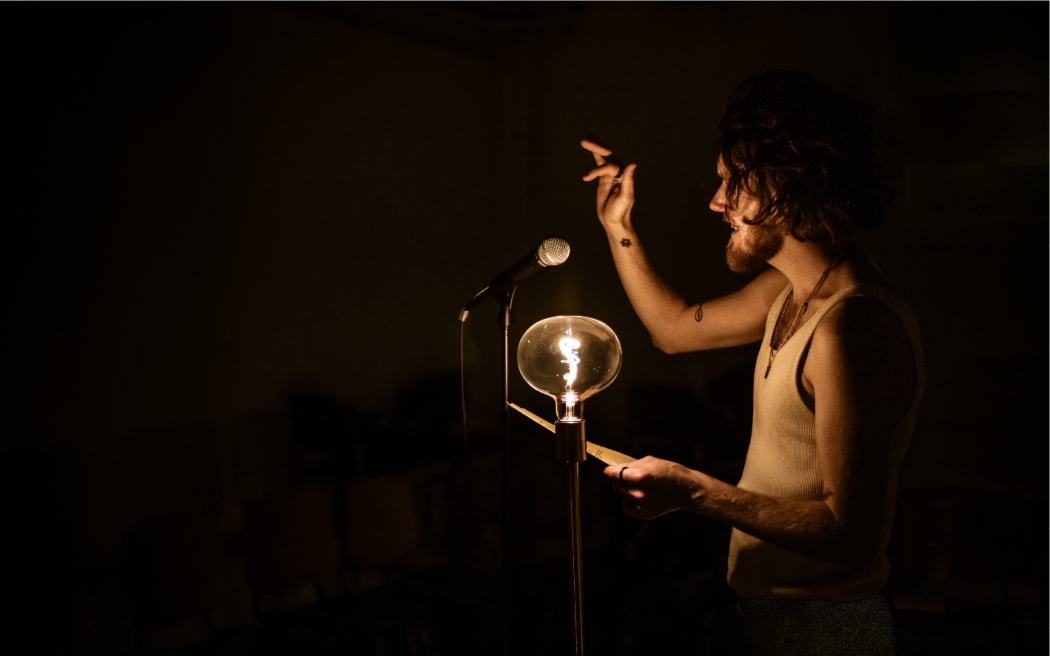 Alexander Wright in Helios at the Edinburgh Fringe