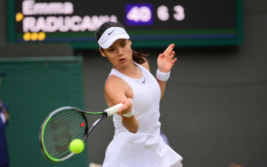 Emma Raducanu at Wimbledon 2021
