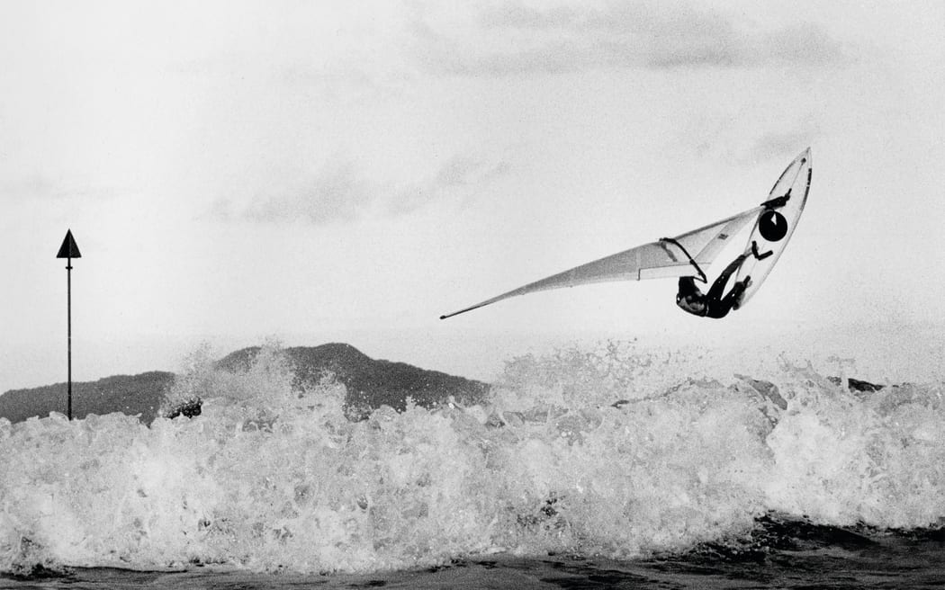 Adrian Roper at Takapuna Reef circa 1983.