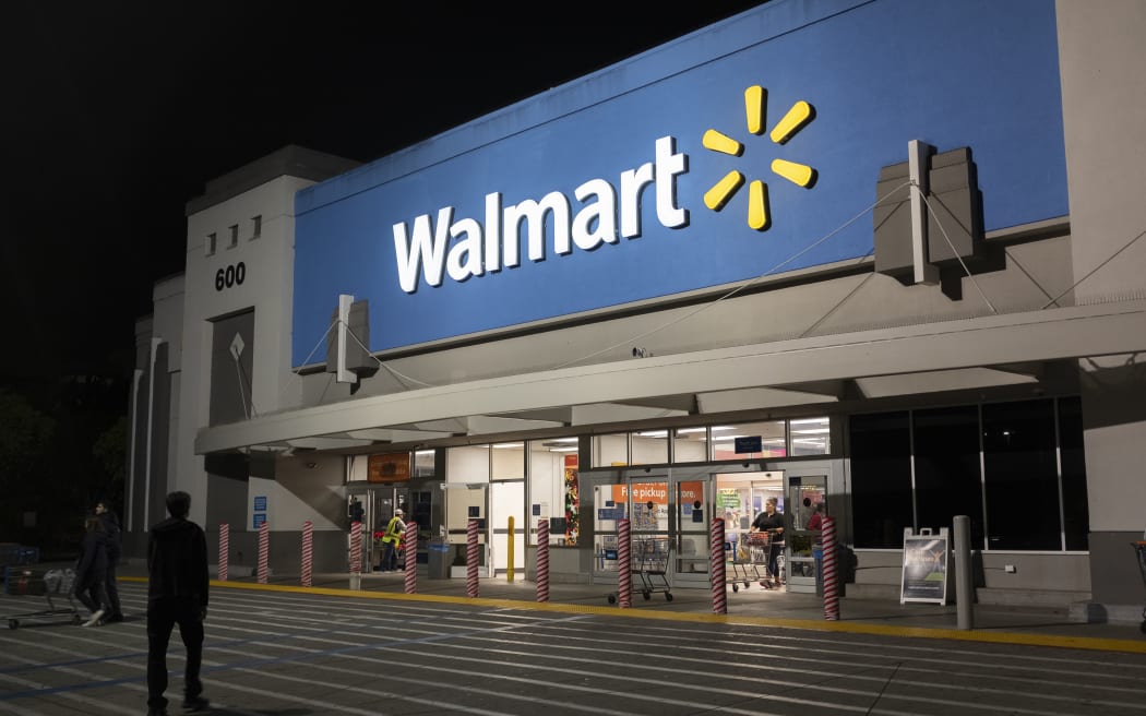 Walmart logo is seen at a store in Mountain View, California, United States on Tuesday, November 19, 2019.