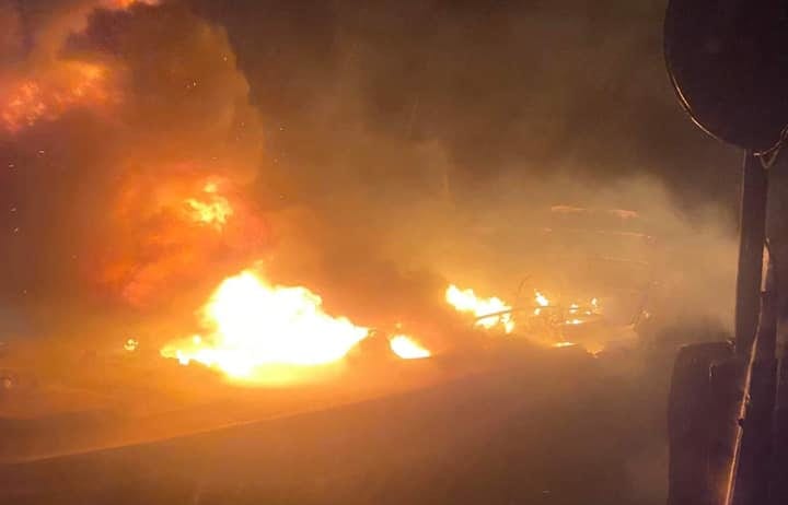 Fishers rushed to put out a fire in Milford Sounds that broke out at onboard a boat in the early hours of 14 September, 2020.