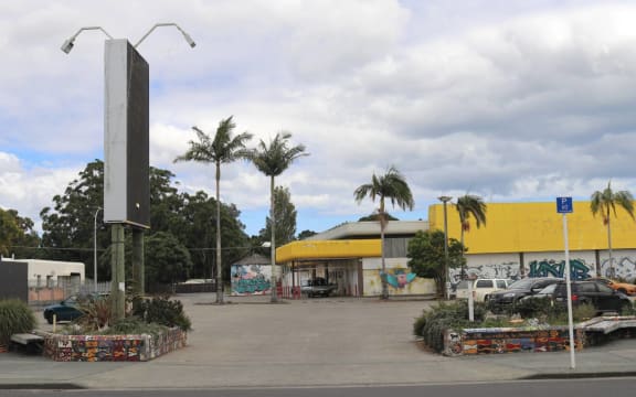 The site of Kaitāia’s newly completed town square used to be an eyesore dominated by a derelict supermarket building